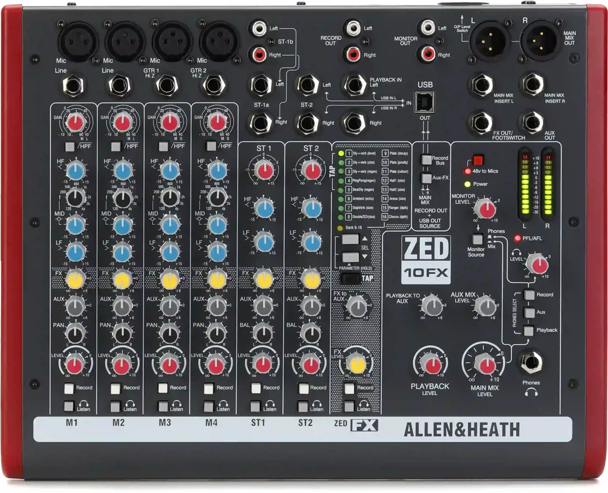 Allen & Heath Mixer Analog Allen & Heath Zed-10fx chính hãng