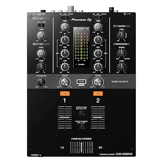 Mixer DJ Pioneer DJM-250MK2 trong phòng thu