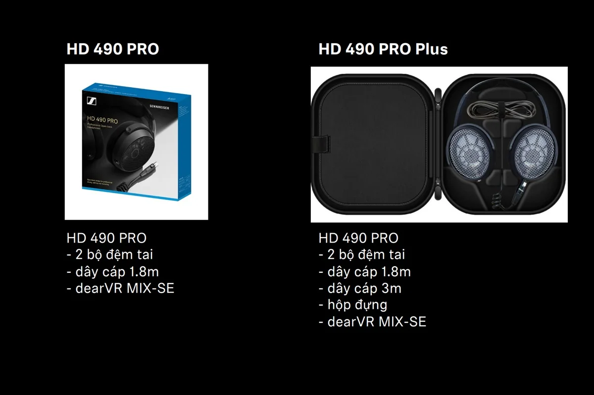 Sennheiser TAI Nghe Sennheiser HD 490 PRO trong phòng thu