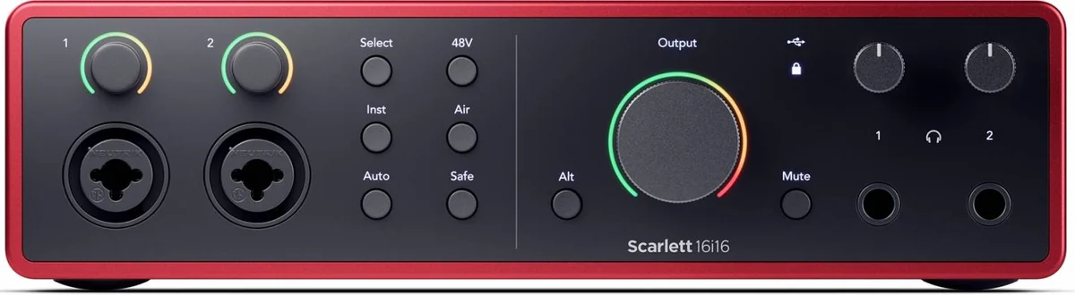 Soundcard Focusrite Scarlett 16i16 4th Gen trong phòng thu
