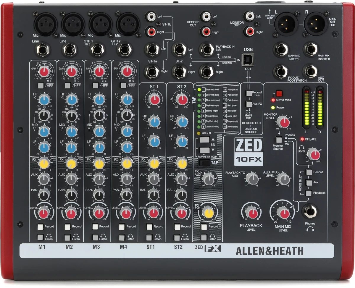 Allen & Heath Mixer Analog Allen & Heath Zed-10fx chính hãng