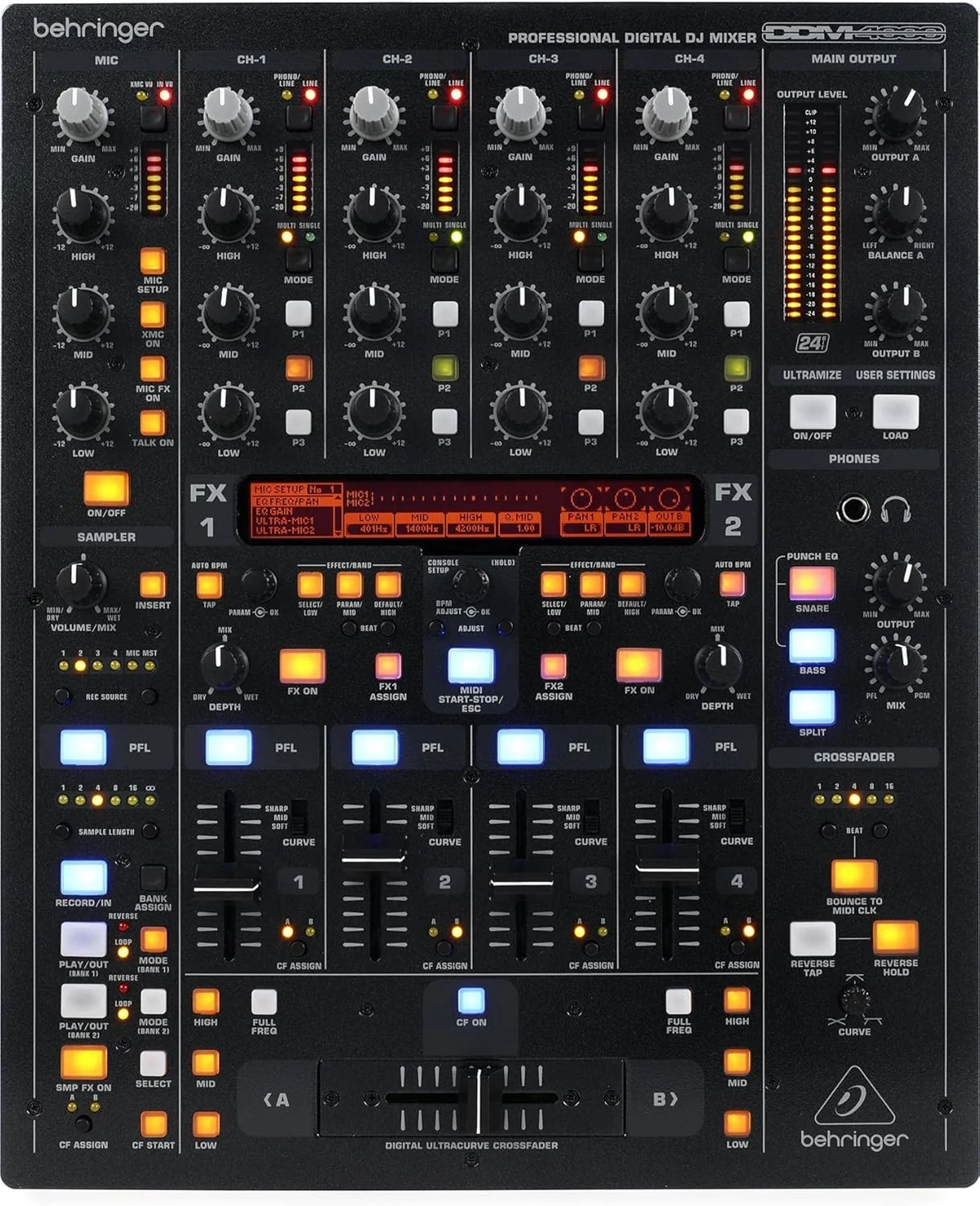 Bàn DJ Behringer Mixer DJ Behringer DDM4000 chính hãng