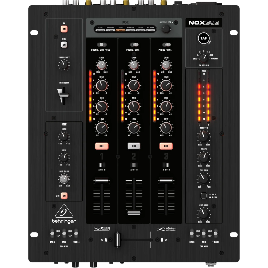 Bàn DJ Behringer Mixer DJ Behringer NOX303 chính hãng