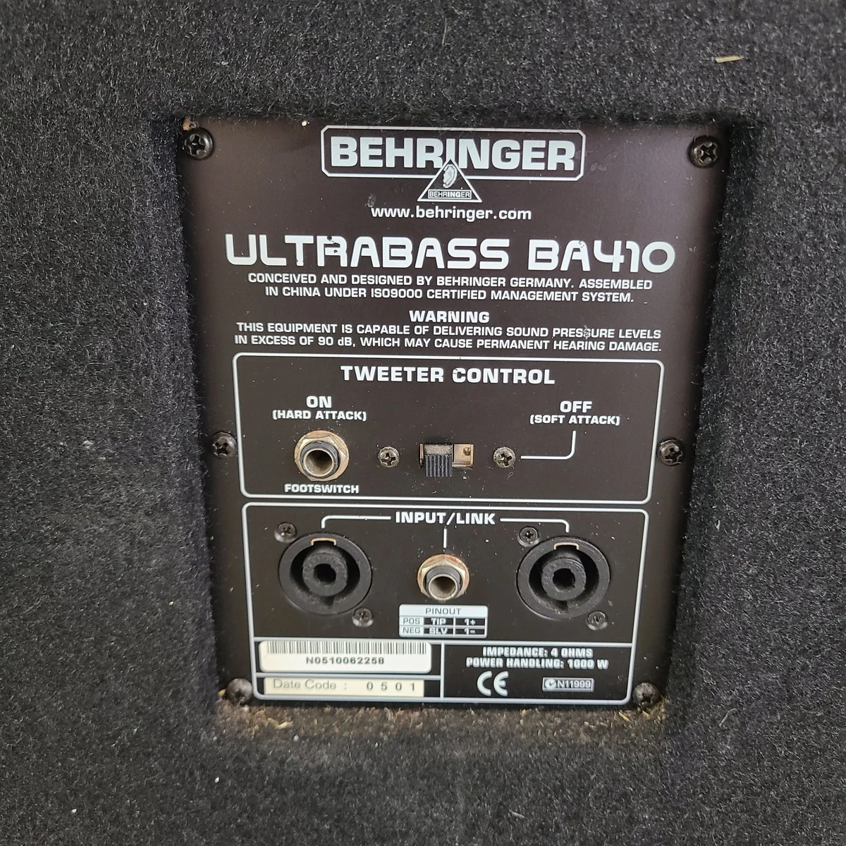 Behringer LOA BEHRINGER Ultrabass BA410 Cabinet - hình 4