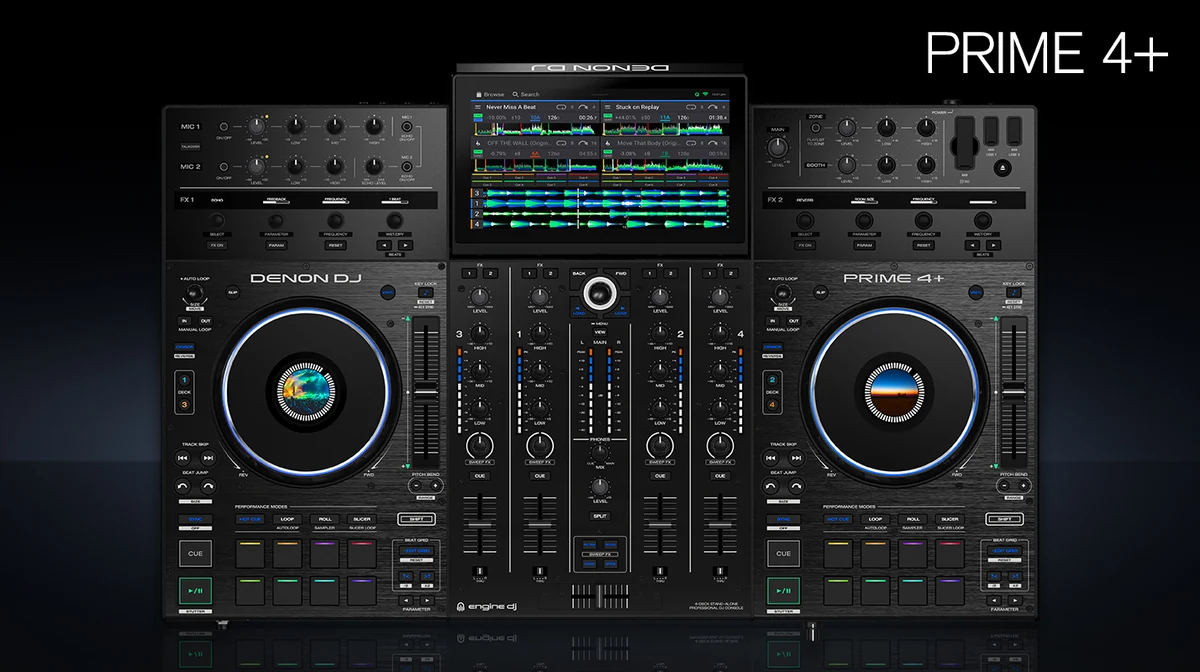 Denon DJ Prime 4+ Đen - hình 5