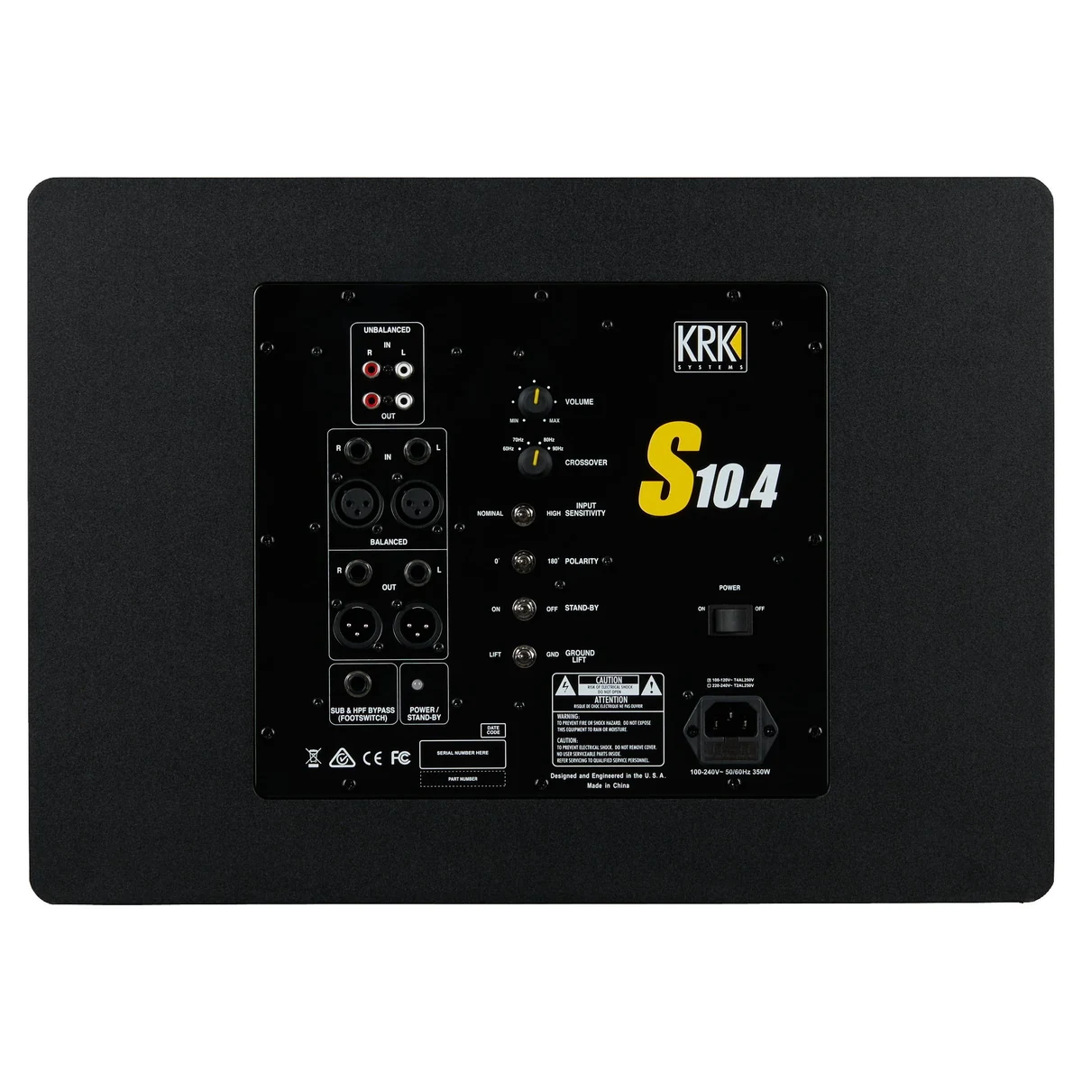 Loa Sub KRK S10.4 - mặt sau